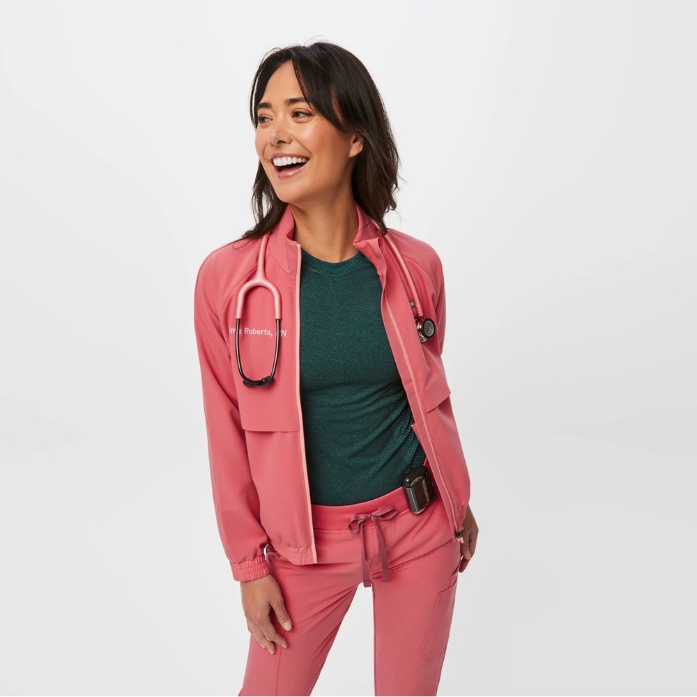 Women’s desert rose Sydney scrub jacket never worn